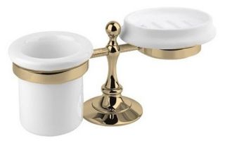 Стакан и мыльница настольные, бронза Cezares OLIMP-STT-02-M